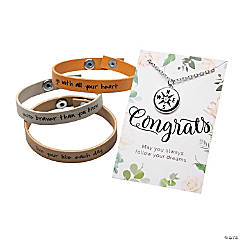 Congrats Grad Necklace & Bracelet Gift Set 