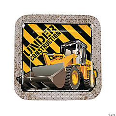 Construction Zone Party Paper Dinner Plates - 8 Ct.