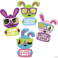 Cool Bunny Easter Magnet Craft Kit - Makes 12