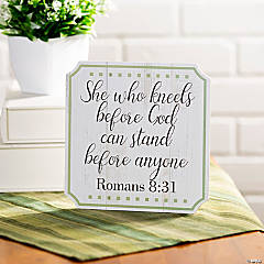 Cottagecore Mother’s Day Faith Tabletop Sign with Easel