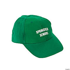 Cotton Personalized Baseball Caps - Green