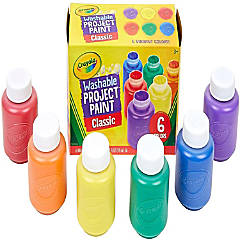 4oz Clean Colors® Washable Finger Paint 6-Pack Set