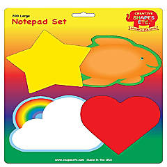 Shapes Etc Notepad Large Crayon Box