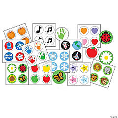 Sparkly Stars, Hearts, & Smiles Sticker Pad