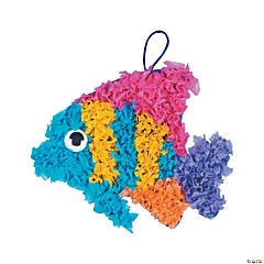 Crinkle Tissue Paper Tropical Fish Craft Kit- Makes 12
