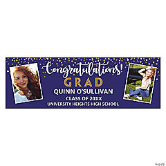 Custom Photo Graduation Congratulations Grad Banner - Large