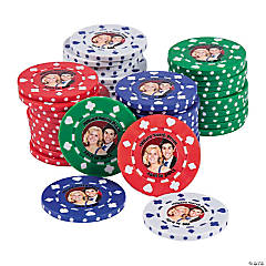 Custom Photo Personalized Poker Chips - 100 Pc.