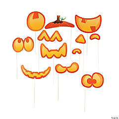 Cute Pumpkin Photo Stick Props - 12 Pc.