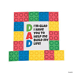 Dad Brick Tabletop Decoration with Easel Craft Kit