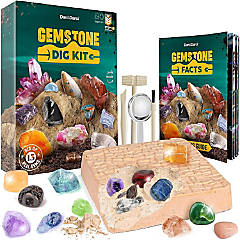Advanced Professional Rock Tumbler Kit - with Digital 9-Day Polishing Timer  & 3 Speed Settings - Turn Rough Rocks into Beautiful Gems : Great Science