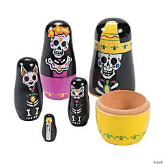 Day of the Dead Nesting Dolls - 5 Pc.