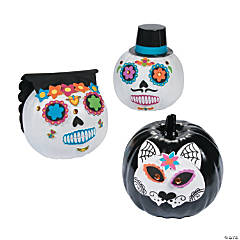Day of the Dead Pumpkin Decorating Kit - Makes 6