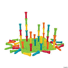 Deluxe Tall-Stacker Pegs™ & Pegboard Set