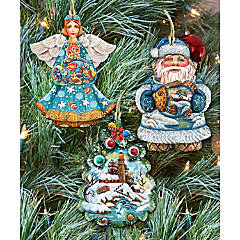 Old World Christmas Miniature Christmas Ornaments 12 Piece Set