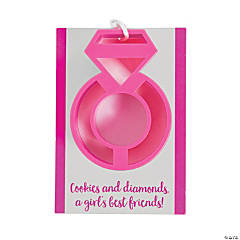 Diamond Ring Cookie Cutter Favors on Cards