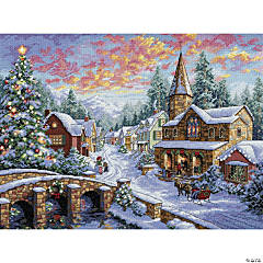 Dimensions Christmas Village Ornaments Counted Cross-Stitch Kit