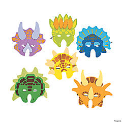 Dinosaur Masks- 12 Pc.