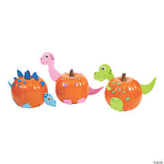 Dinosaur Pumpkin Decorating Craft Kit - Makes 6
