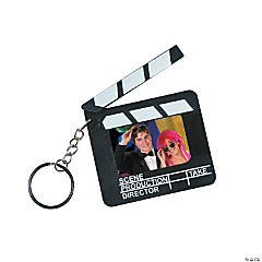 Director's Clapboard Picture Frame Keychains - 12 Pc.