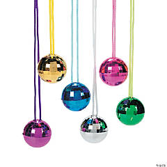 Disco Ball Necklaces - 12 Pc.