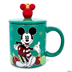Disney Mickey Mouse Holiday Ornaments Ceramic Mug  Holds 18 Ounces