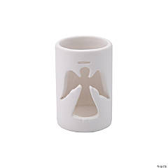 DIY Ceramic Angel Votive Candle Holders - 12 Pc.