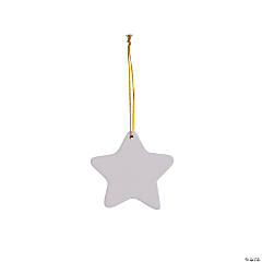 DIY Ceramic Star Ornaments - 12 Pc.