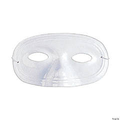 DIY Plastic White Half Masks