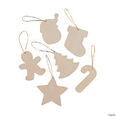 DIY Unfinished Wood Christmas Ornaments