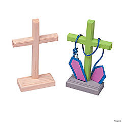 Unfinished Wood Cross Shape - Easter - Christian - Craft - up to 24