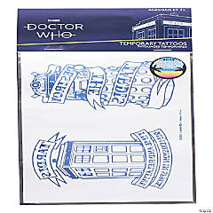 Doctor Who Steampunk TARDIS Temporary Tattoo Sheet