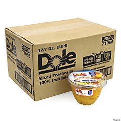 Dole Sliced Peaches in 100% Fruit Juice Cups, 7 oz, 12 Count