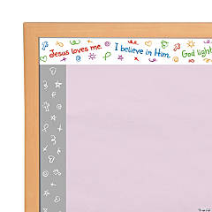 Double-Sided Religious Messaging Bulletin Board Borders - 12 Pc.