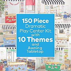 Dramatic Play Center Kit with 10 Store Themes & Tabletop Tent - 153 Pc.
