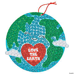 Earth Day Sign Glitter Mosaic Craft Kit