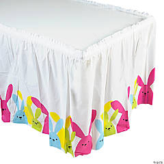 Easter Bunny Plastic Table Skirt