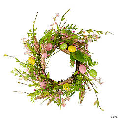 Easter Egg with Berry Floral Wreath 20