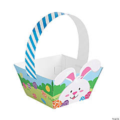 Easter Paper Treat Baskets - 12 Pc.
