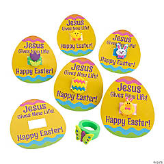 Easter Rings with Faith Card for 24
