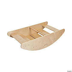 ECR4Kids Birch Rocking Boat and Steps, Play Structure for Kids