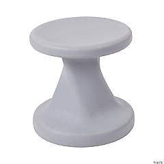 ECR4Kids Twist Wobble Stool, 14in Seat Height, Active Seating, Light Grey