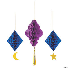 EID Celebration Honeycomb Hanging Decorations