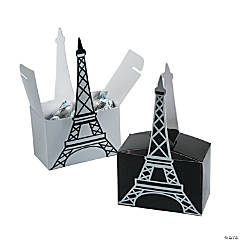 Eiffel Tower Favor Boxes - 12 Pc.