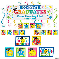 Elementary Graduation Decorating Kit with Personalized Large Banner