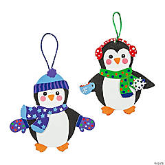 Fleece Penguin Tied Throw Craft Kit