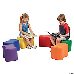 Factory Direct Partners SoftScape Butterfly Seating Set 10 in Height, 6-Piece - Assorted