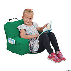 Factory Direct Partners SoftScape Relax N Read Bean Bag Chair- Green
