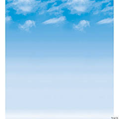 Fadeless Bulletin Board Art Paper, Wispy Clouds, 48