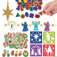 Faith Christmas Kids’ DIY Craft Supplies Kit for 48