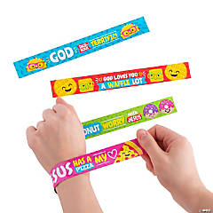 Faith Foods Slap Bracelets - 12 Pc.